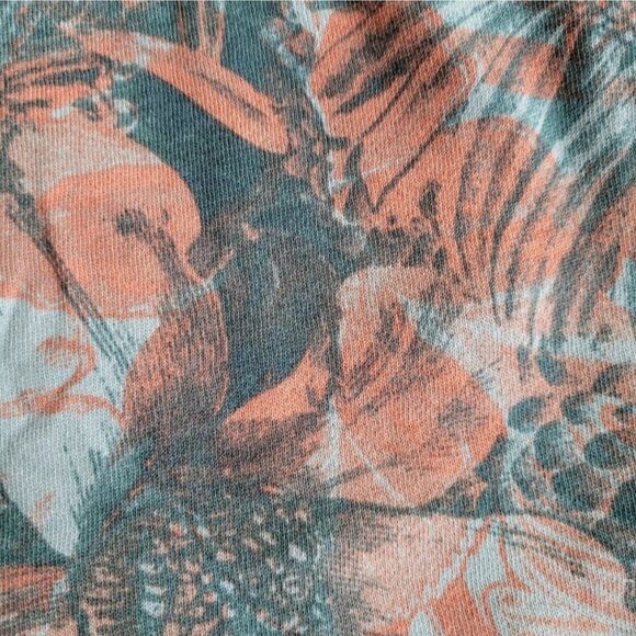 Anthropologie Daily Practice Slim-Fit Teal Floral Jogger Sweatpants, XSP - Picture 4 of 11